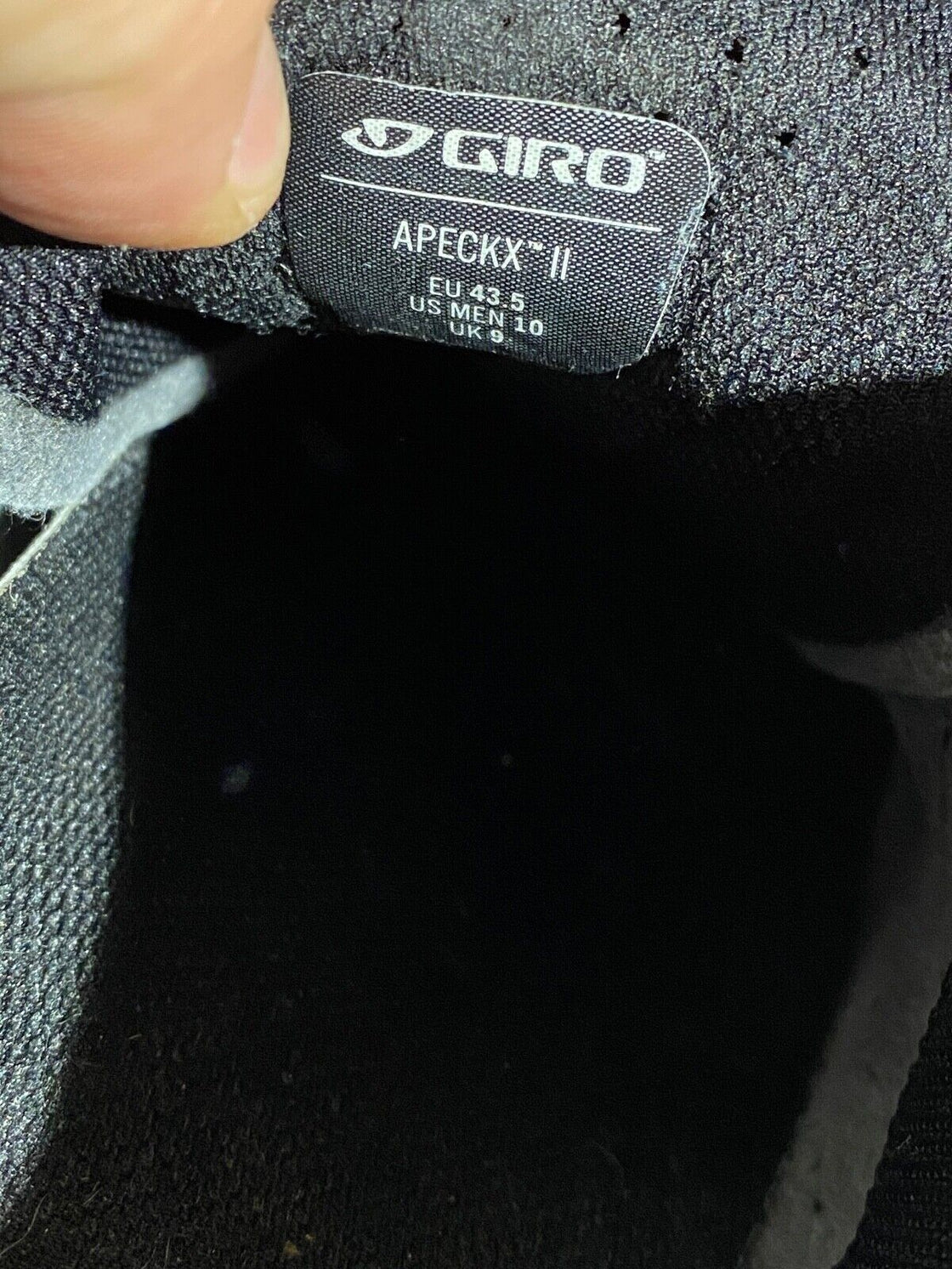 GIRO Apeckx II Road Cycling Shoes Size 3 Bolts EU43.5 US10 Mondo 273 cs1243