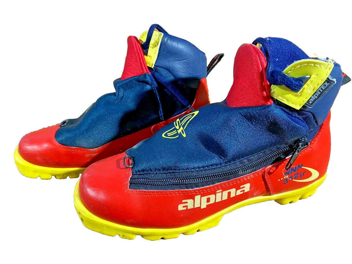 Alpina 312 Jr Nordic Cross Country Ski Boots Size EU37 US5 NNN 661