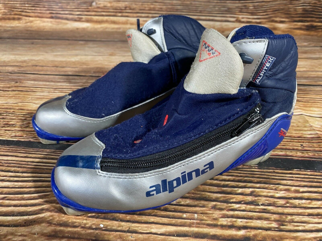 Alpina Sport 314 Nordic Cross Country Ski Boots Size EU38 US6 for NNN 3189