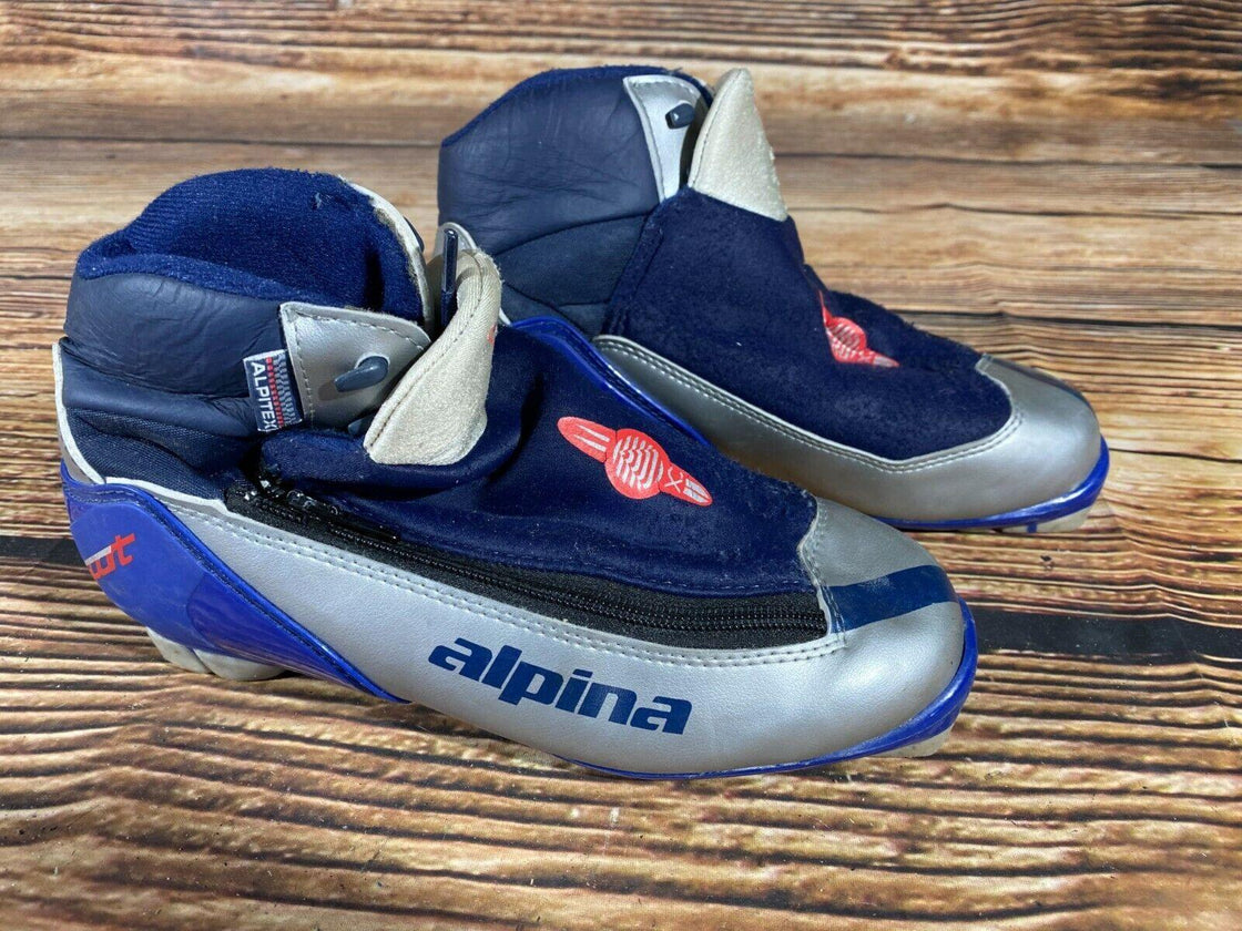 Alpina Sport 314 Nordic Cross Country Ski Boots Size EU38 US6 for NNN 3189