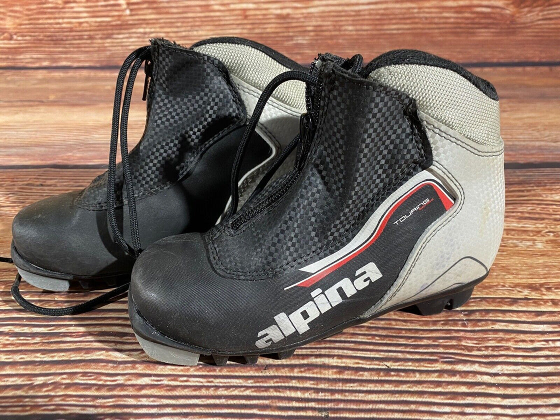Alpina Touring 8Kids Nordic Cross Country Ski Boots Size EU31 US12.5 NNN A-1376