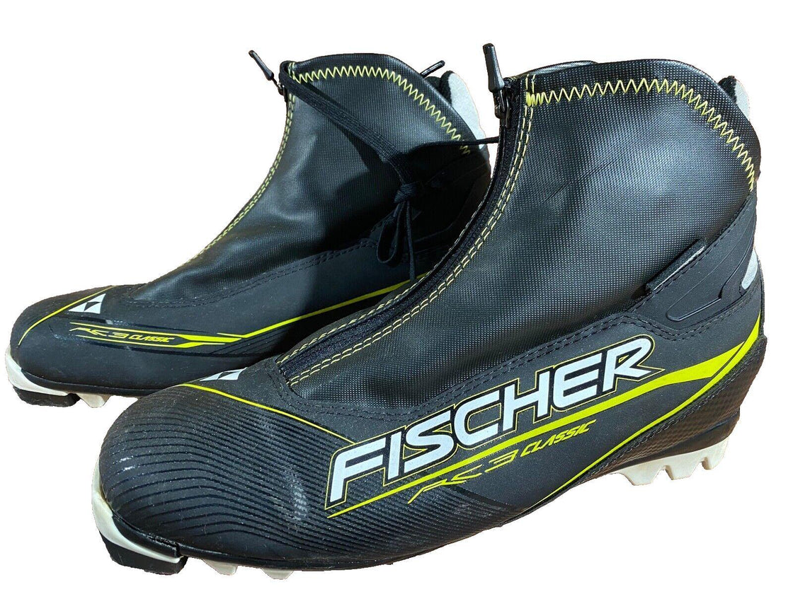 Fischer RC3 Classic Nordic Cross Country Ski Boots Size EU43 US9.5 for NNN 1563