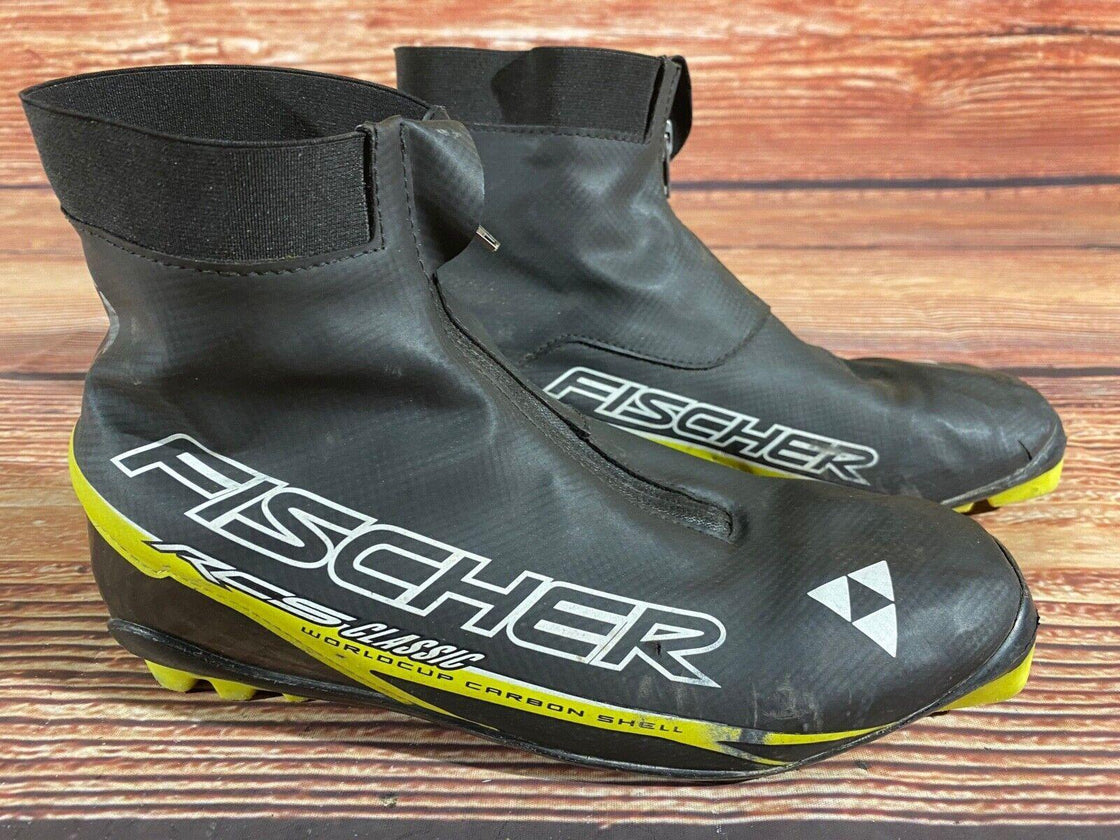 Fischer RCS World Cup Carbon Shell Cross Country Ski Boots EU42 US9 NNN 1548