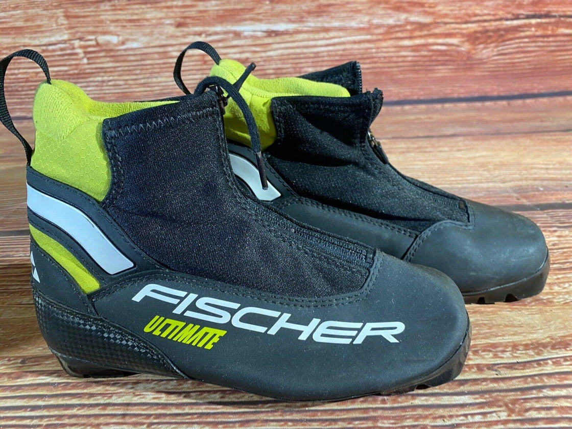 Fischer Ultimate Nordic Cross Country Ski Boots Size EU37 US5.5 NNN 1504