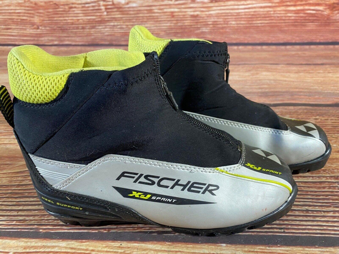 Fischer XJ Sprint Nordic Cross Country Ski Boots Size EU37 US5.5 NNN 1282