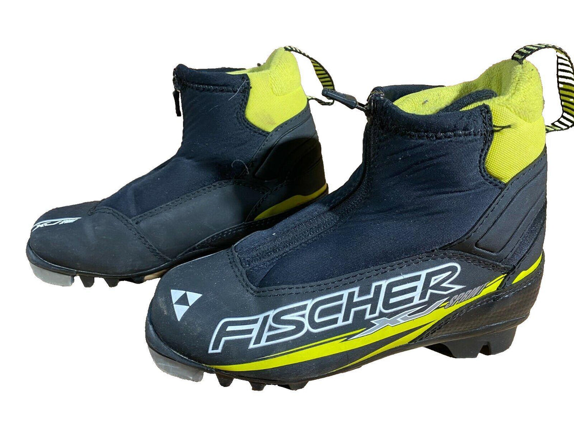 Fischer XJ Sprint Nordic Cross Country Ski Boots Size EU34 US3 NNN 1185