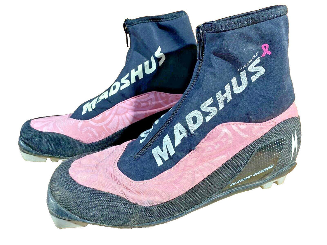 Madshus Athena Classic Carbon Cross Country Ski Boots Size EU39 US7 for NNN 1964