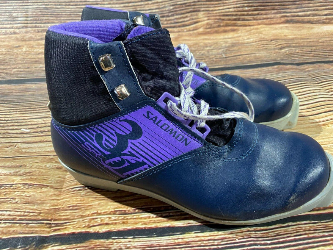 SALOMON 361 SR Cross Country Ski Boots Size EU39 US7 SNS Profil 2272