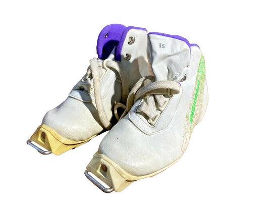 Sangiorgio Cross Country Ski Boots Classic SNS Profil EU 35 US 4.5 Vintage 1232