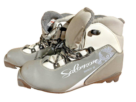 Salomon Siam 5 Cross Country Ski Boots Classic SNS Profil EU 37.5 US 6 2146
