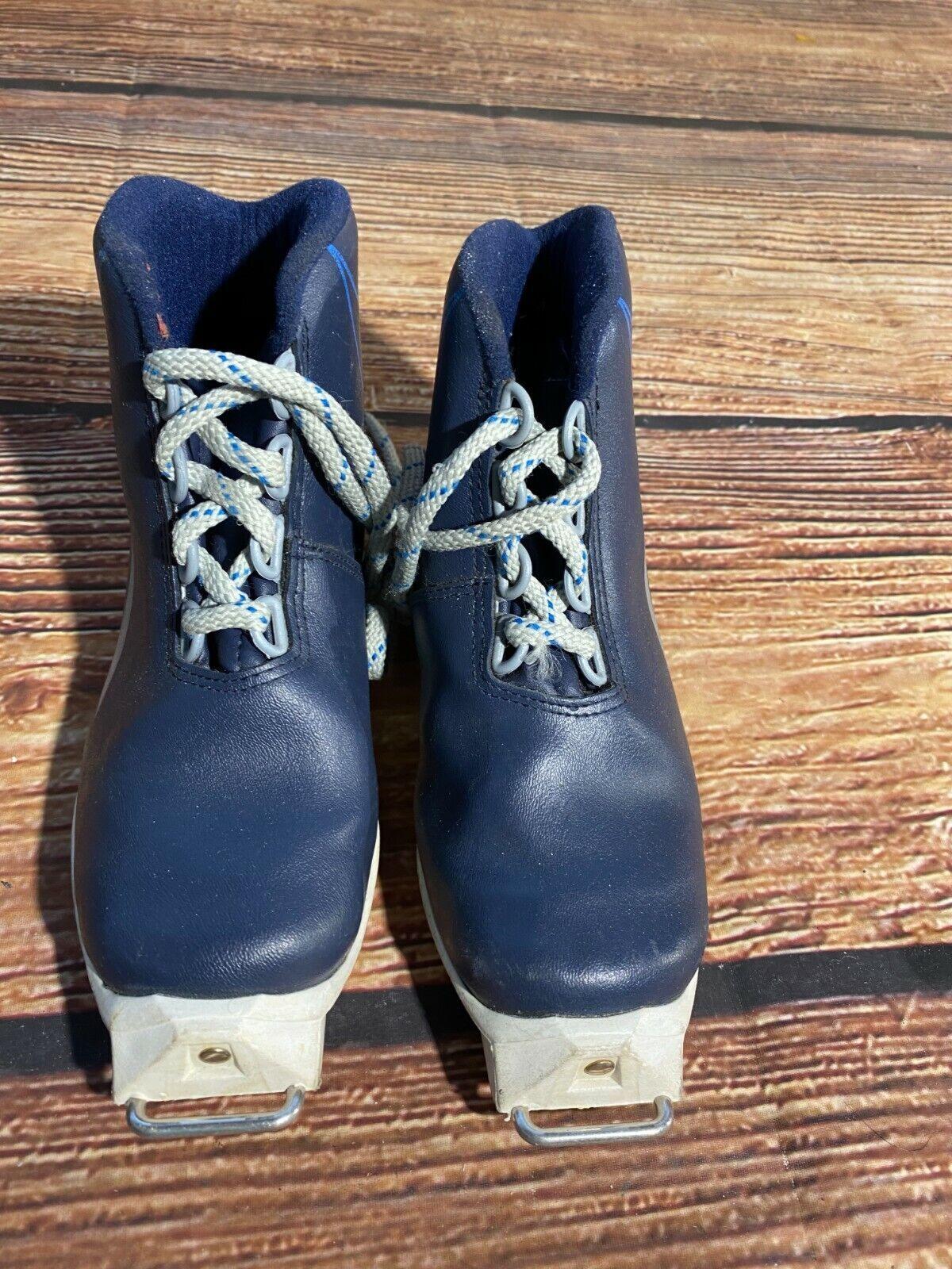 Tecno Cross Country Ski Boots Classic SNS Profil EU 33 US 2 Kids Vintage 1216