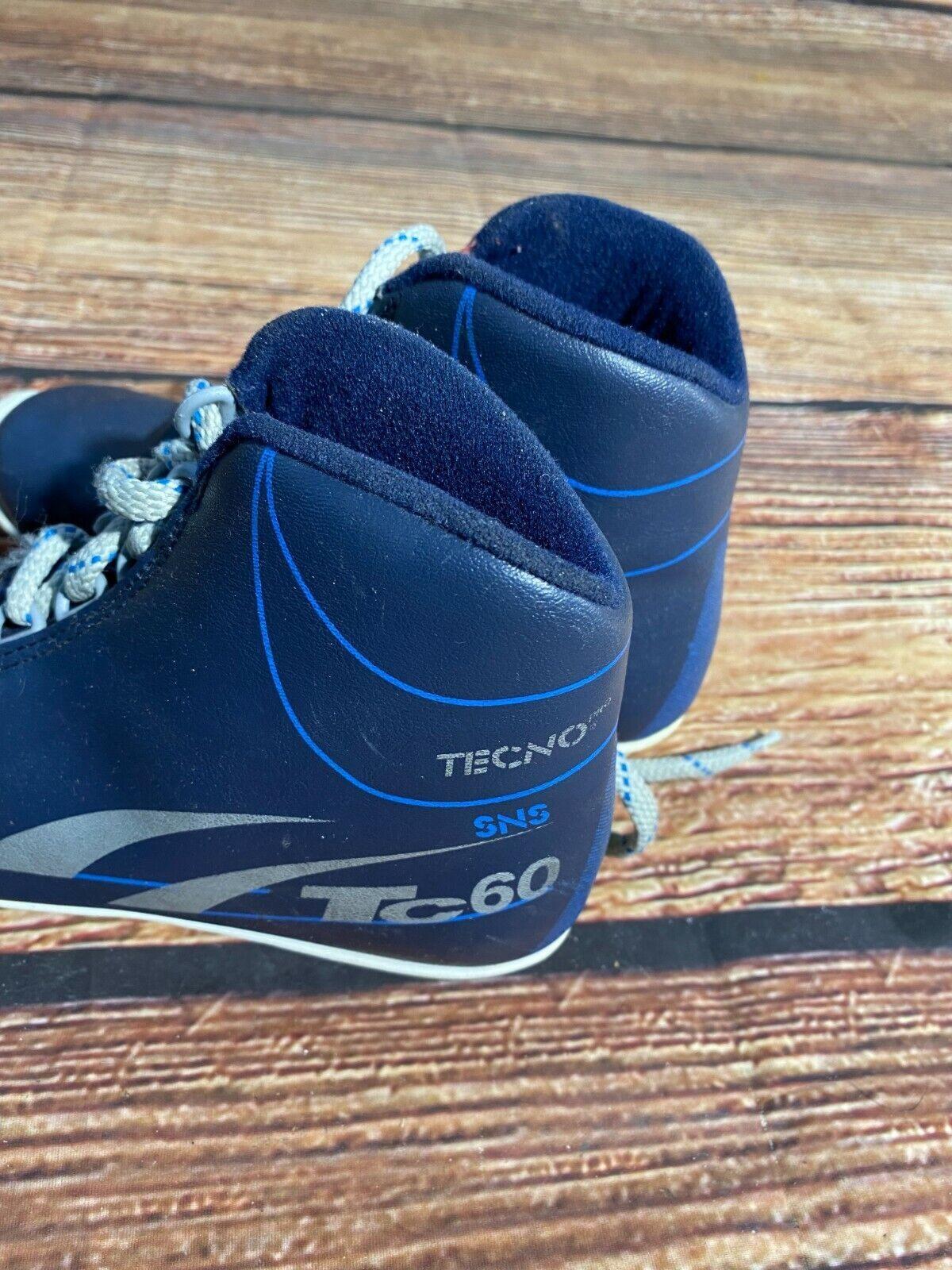 Tecno Cross Country Ski Boots Classic SNS Profil EU 33 US 2 Kids Vintage 1216