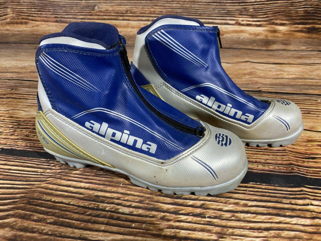Alpina ST20JR Nordic Cross Country Ski Boots Size EU38 US6 for NNN 708