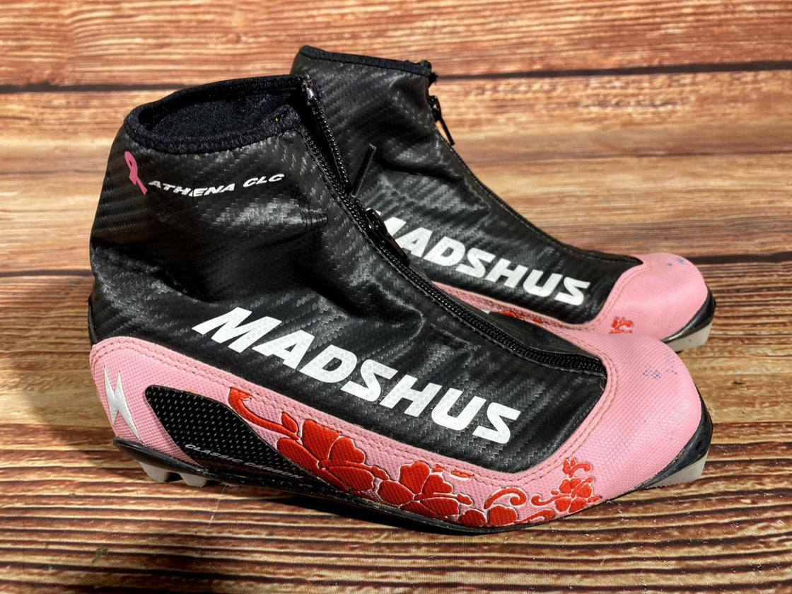 Madshus Athena Classic Carbon Cross Country Ski Boots Size EU40 US8 for NNN 2530
