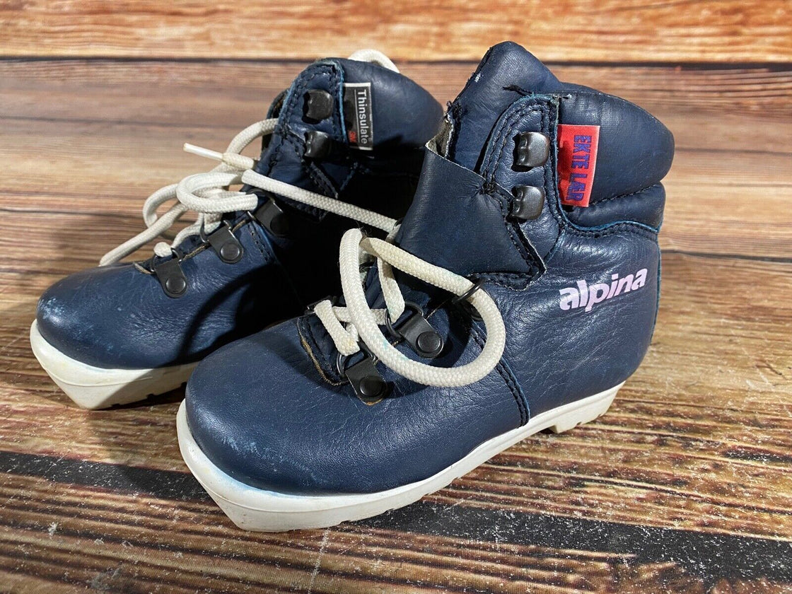 Alpina Kids Nordic Cross Country Ski Boots Size EU26 US9 NNN A-1009