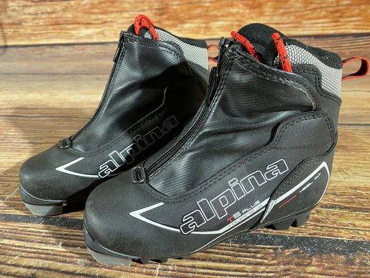 Alpina T5 Plus Cross Country Ski Boots Classic NNN EU 30 US 12 Kids 195mm A-1005