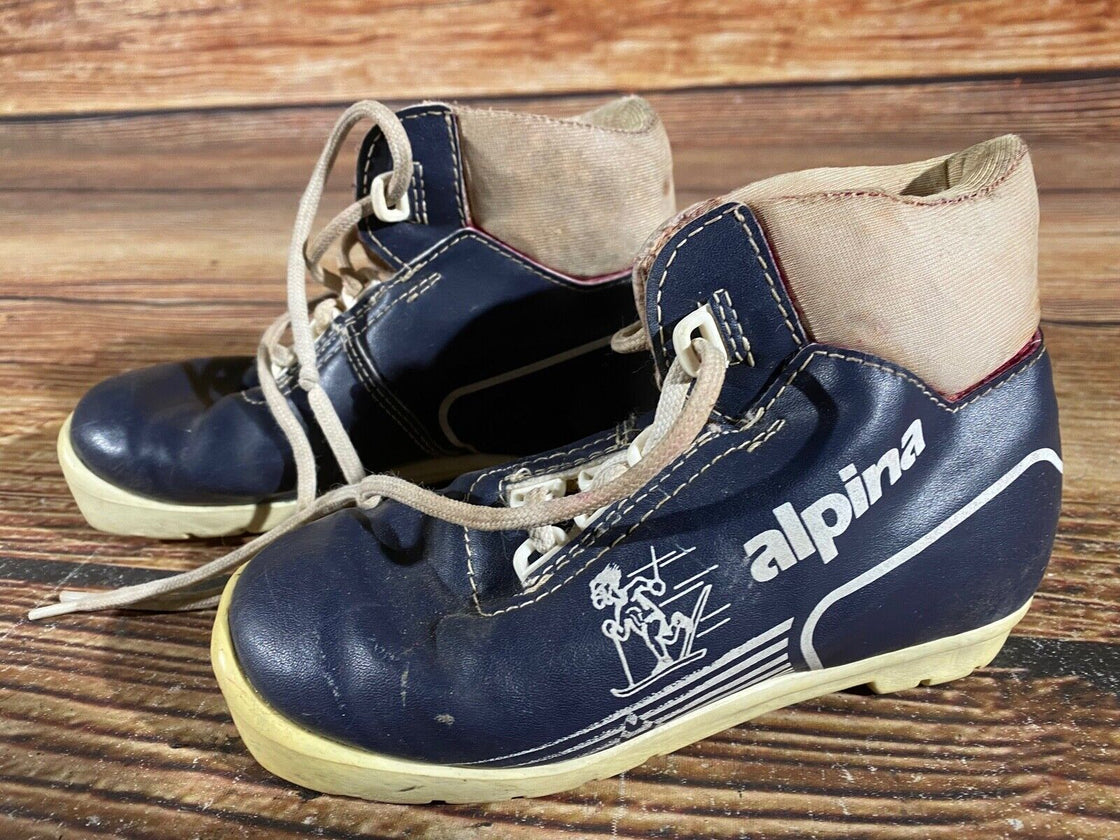 Alpina Kids Nordic Cross Country Ski Boots Size EU30 US12 NNN A-884