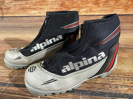 Alpina ST10jr Cross Country Ski Boots Classic NNN EU 34 US 3 Kids 225mm A-1026