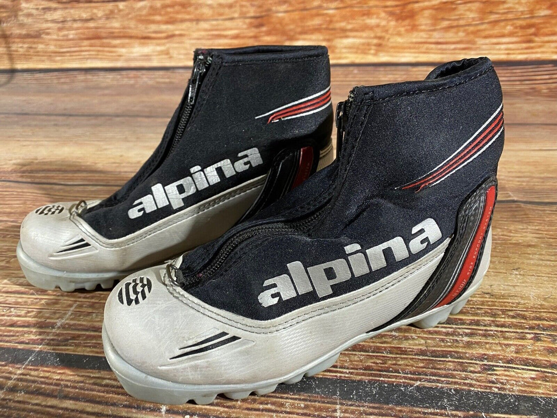 Alpina ST10jr  Kids Nordic Cross Country Ski Boots Size EU34 US3 NNN A-1026