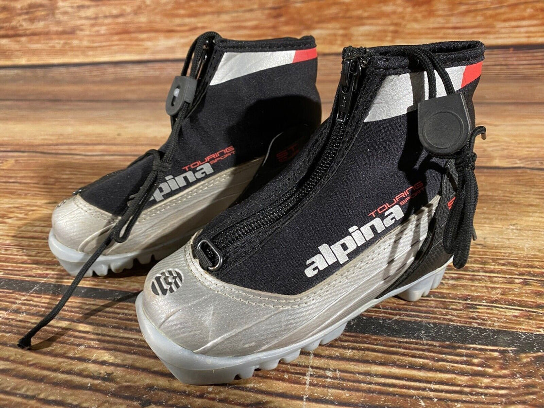 Alpina ST10 Kids Nordic Cross Country Ski Boots Size EU26 US9 for NNN A-915