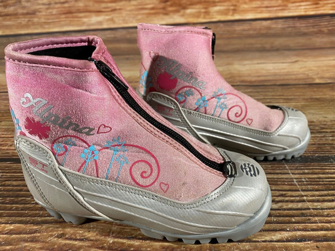 Alpina ST10jr Kids Nordic Cross Country Ski Boots Size EU30 US12 for NNN A-907