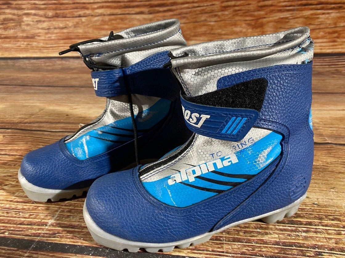 Alpina Frost Kids Nordic Cross Country Ski Boots Size EU33 US2 NNN A-863