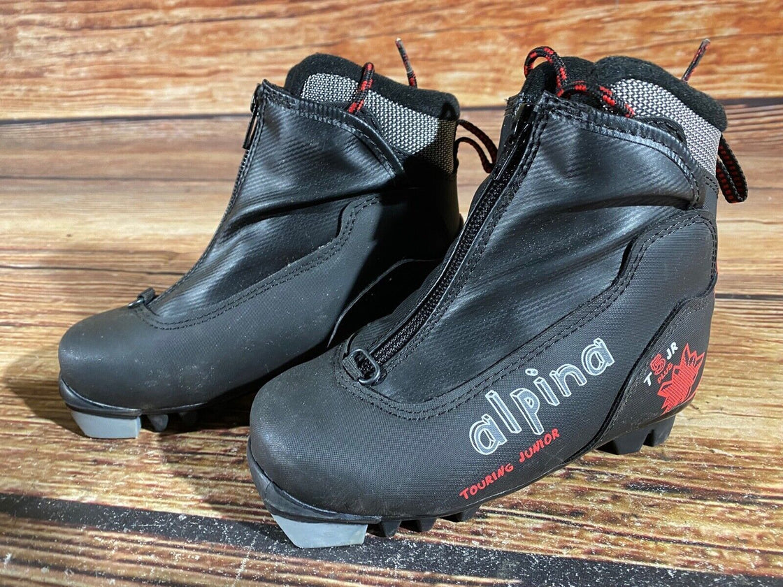 Alpina T5Plus Kids Nordic Cross Country Ski Boots Size EU29 US11 NNN A-880