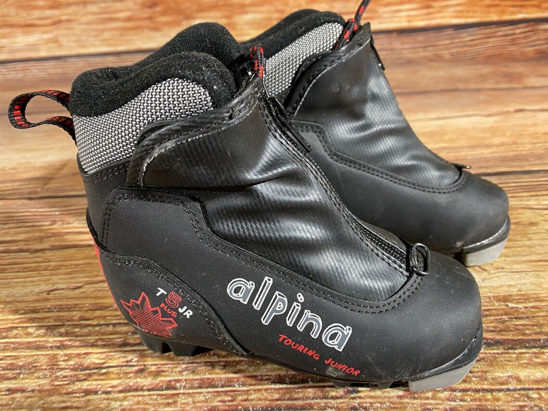 Alpina T5jr Kids Nordic Cross Country Ski Boots Size EU27 US9.5 NNN A-867
