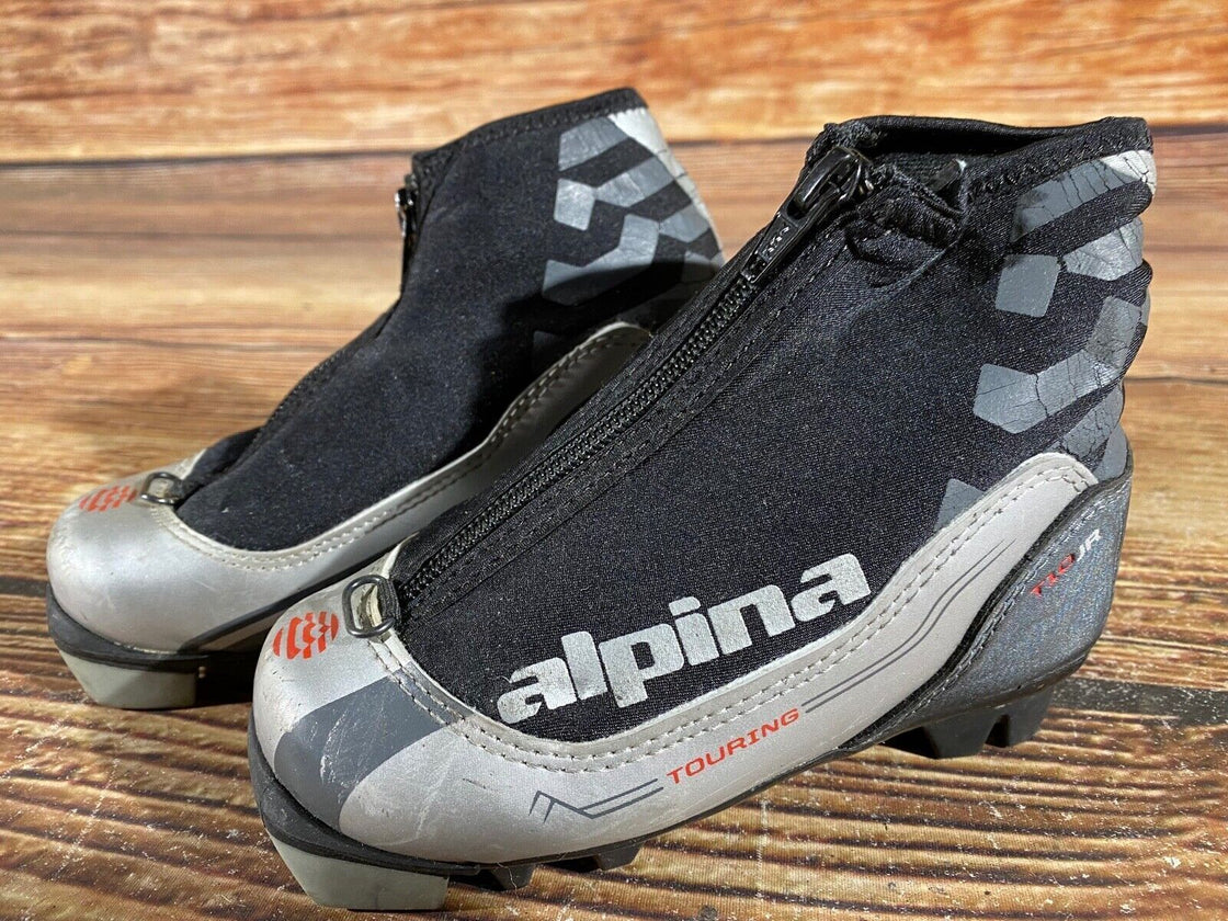 Alpina T10jr Kids Nordic Cross Country Ski Boots Size EU28 US10 for NNN A-922
