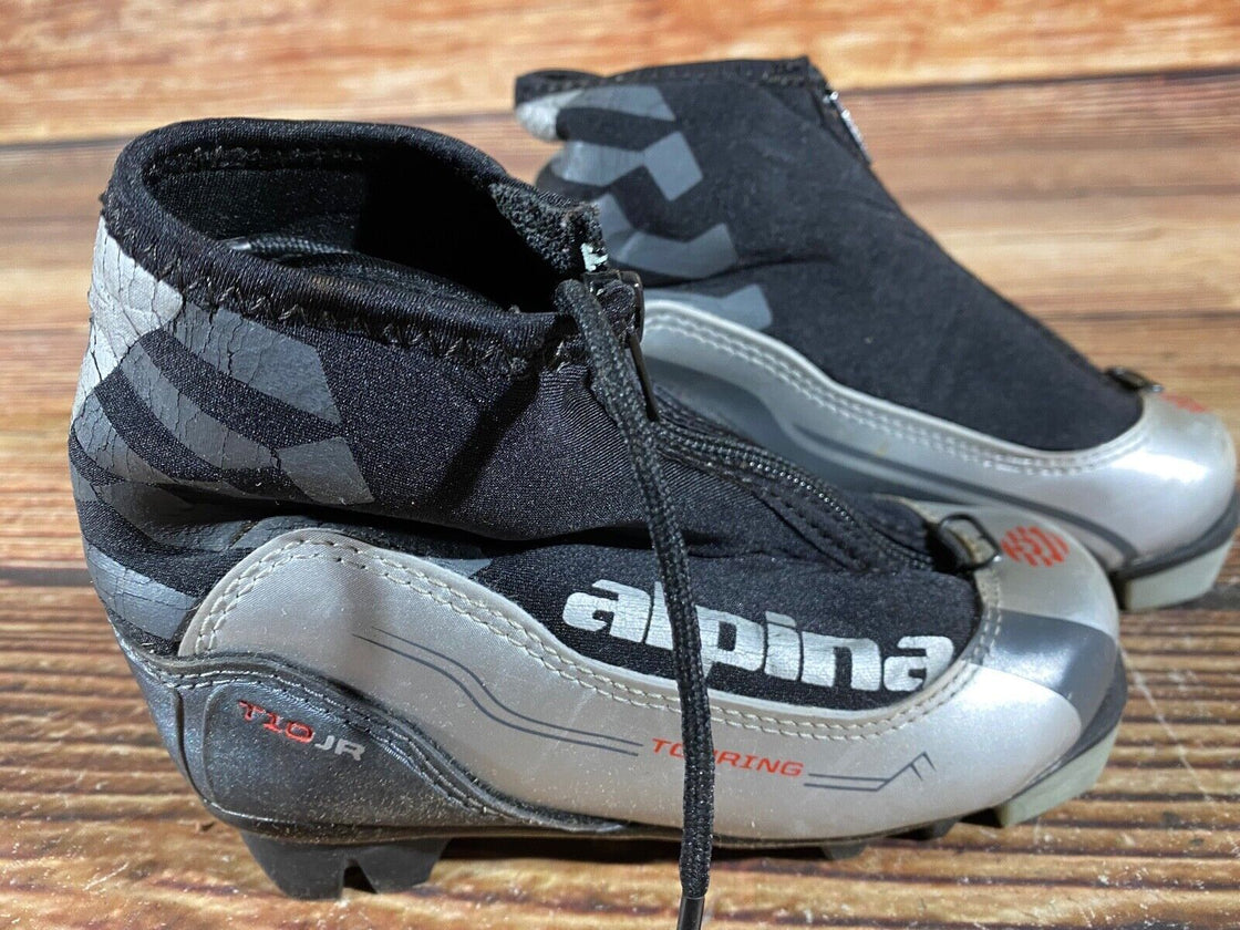 Alpina T10jr Kids Nordic Cross Country Ski Boots Size EU28 US10 for NNN A-922