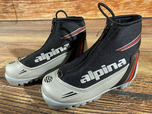 Alpina ST10jr Cross Country Ski Boots Classic NNN EU 29 US 11.5 Kids 190mm A-999