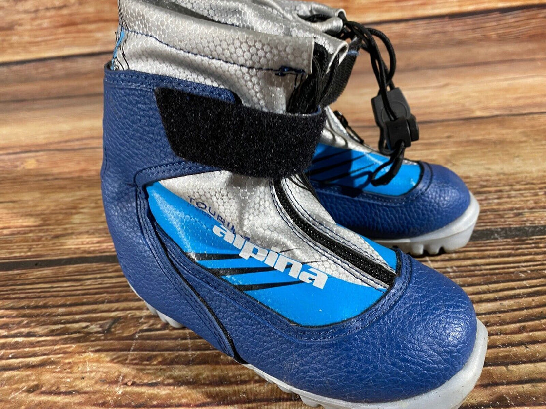 Alpina Frost Kids Nordic Cross Country Ski Boots Size EU27 US9.5 for NNN A-927
