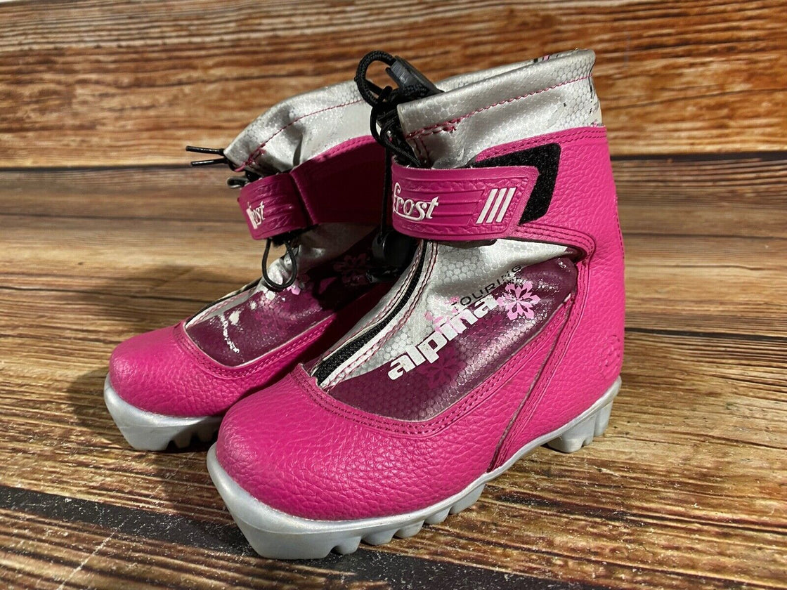 Alpina Frost Kids Nordic Cross Country Ski Boots Size EU28 US10.5 for NNN A-897