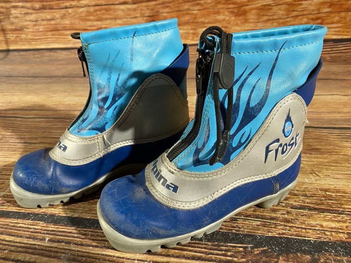 Alpina Frost Kids Nordic Cross Country Ski Boots Size EU30 US12 NNN A-1021