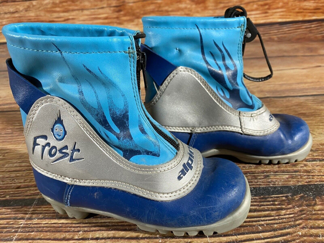 Alpina Frost Kids Nordic Cross Country Ski Boots Size EU30 US12 NNN A-1021