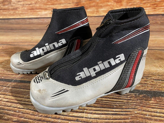 Alpina ST10 Cross Country Ski Boots Classic NNN EU 30 US 12 Kids 195mm A-916