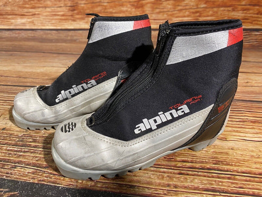 Alpina St10jr Cross Country Ski Boots Classic NNN EU 31 US 13 Kids 205mm A-621