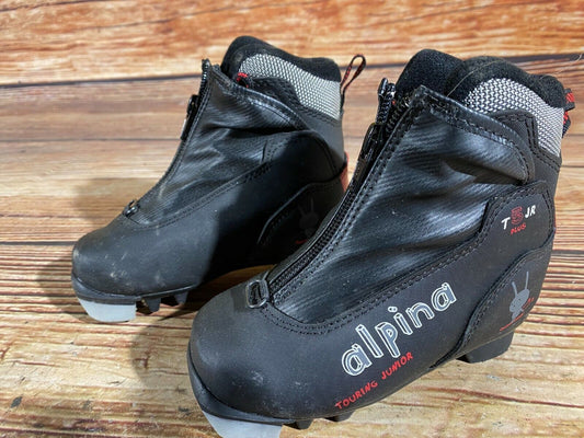 Alpina T5jr Cross Country Ski Boots Classic NNN EU 26 US 9 Kids 175mm A-437