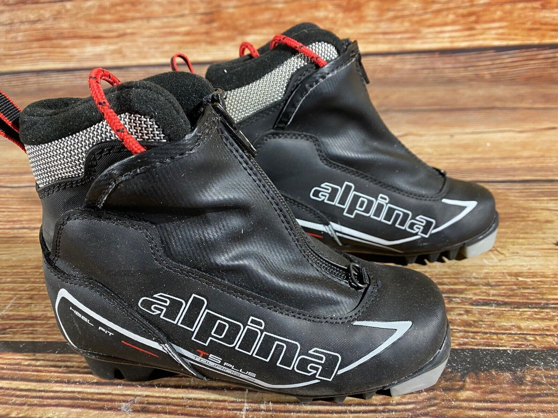 Alpina T5PlusKids Nordic Cross Country Ski Boots Kids Size EU31 US12.5 NNN A-658