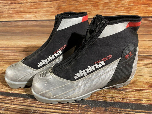 Alpina ST10 Cross Country Ski Boots Classic NNN EU 35 US 3.5 Kids 230mm A-684