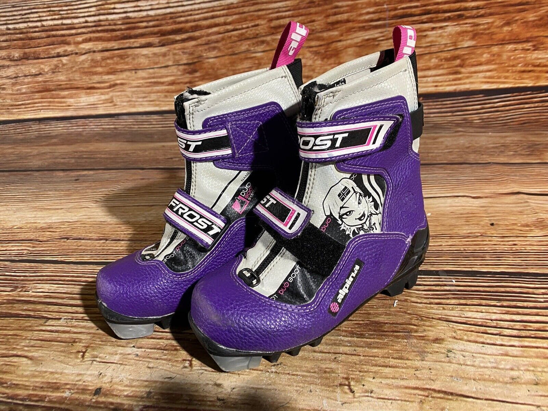 Alpina Kids Frost Nordic Cross Country Ski Boots Size EU30 US12 NNN A-706