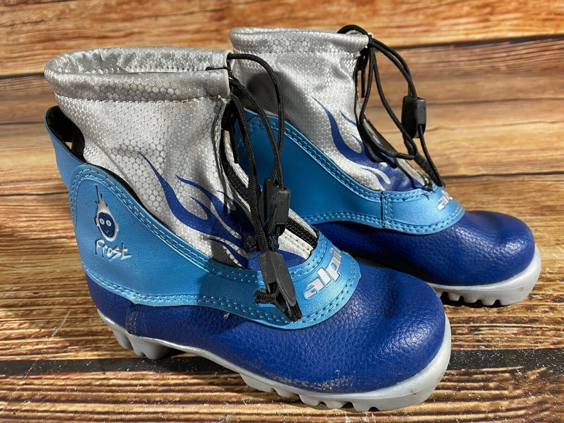 Alpina Frost Nordic Cross Country Ski Boots Kids Size EU29 US11 for NNN A-608