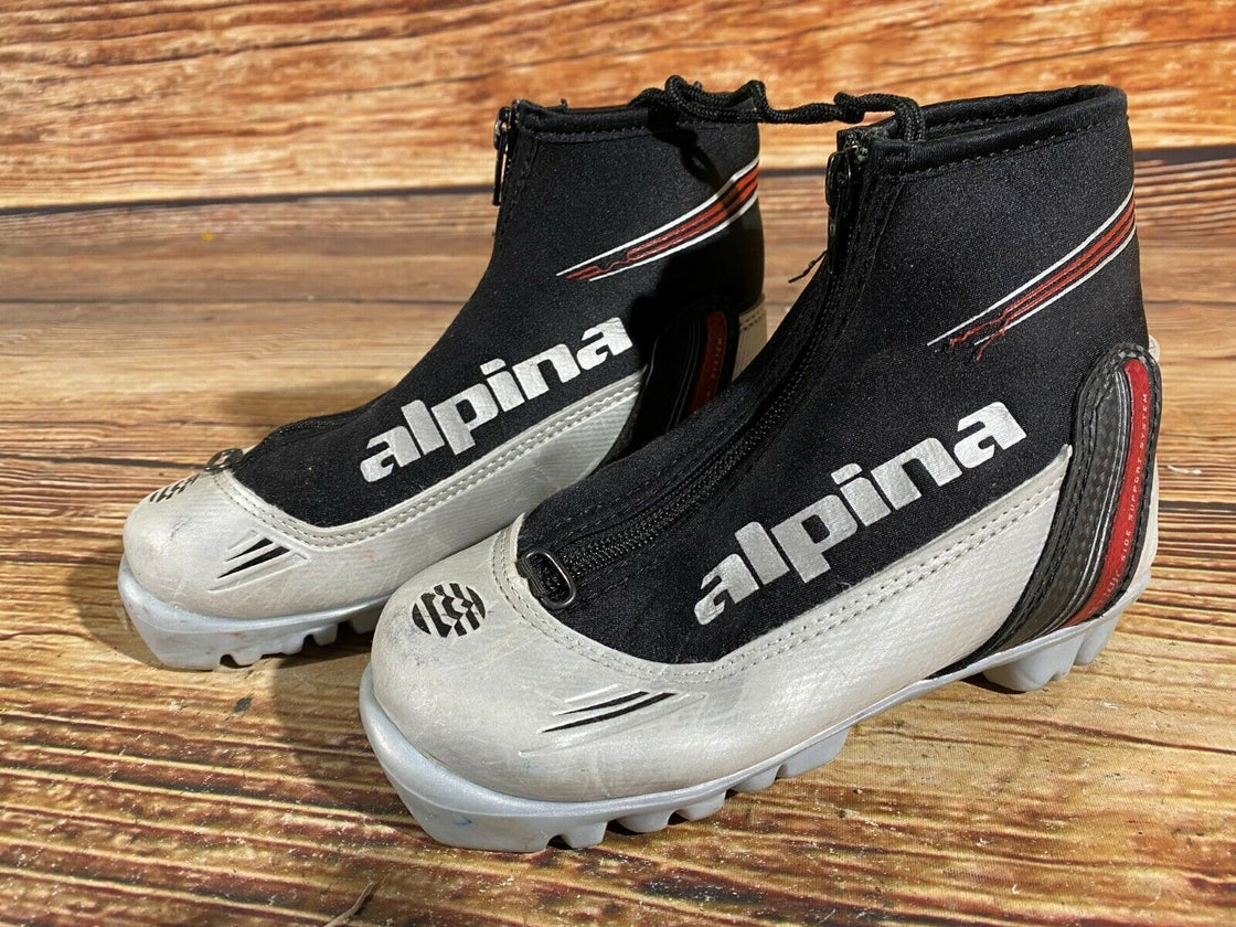 Alpina ST10jr Kids Nordic Cross Country Ski Boots Size EU31 US12.5 for NNN A-202