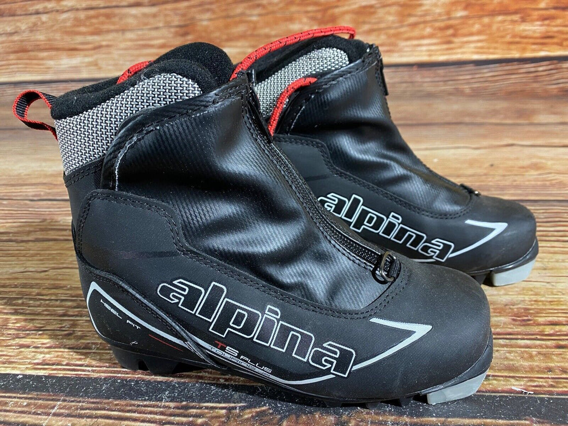 Alpina T5Plus Kids Nordic Cross Country Ski Boots Size EU32 US1.5 NNN A-721