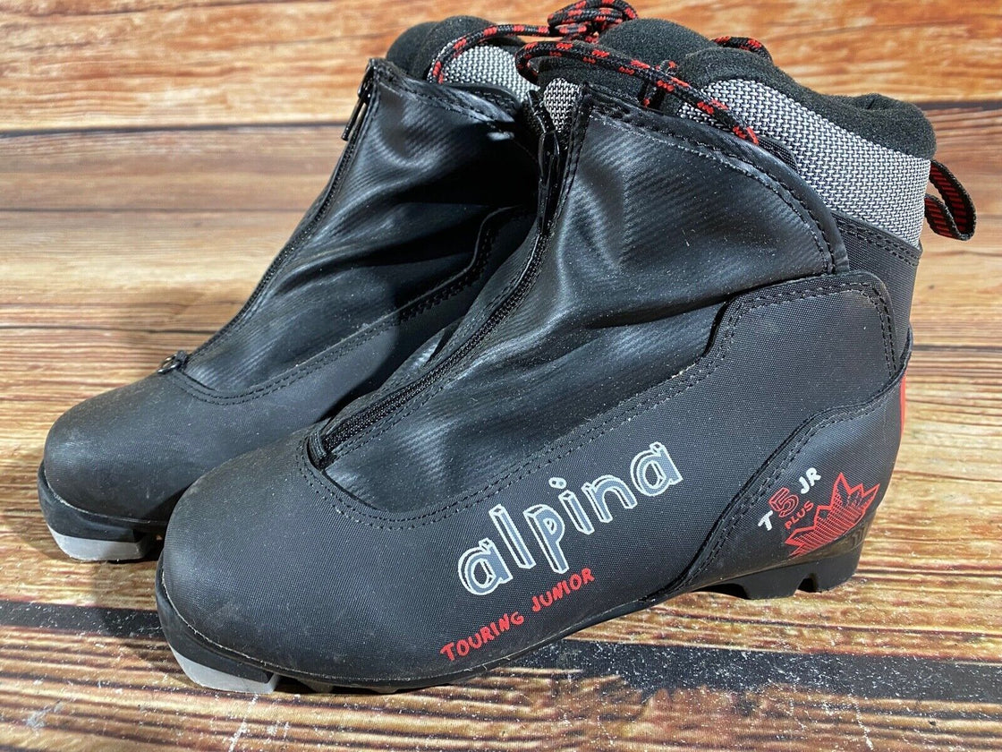 Alpina T5TR Kids Nordic Cross Country Ski Boots Size EU35 US3.5 NNN A-724