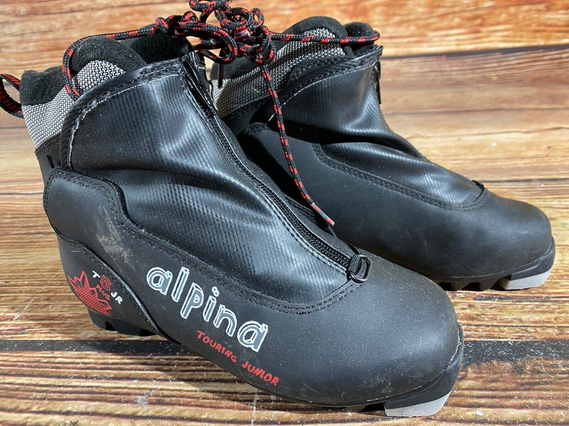 Alpina T5TR Kids Nordic Cross Country Ski Boots Size EU35 US3.5 NNN A-724