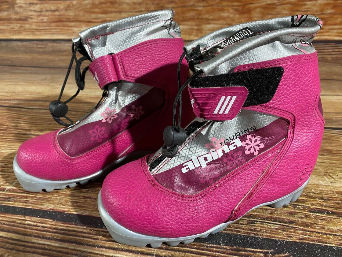 Alpina Frost Jr Nordic Cross Country Ski Boots Kids Size EU31 US12.5 NNN A-632