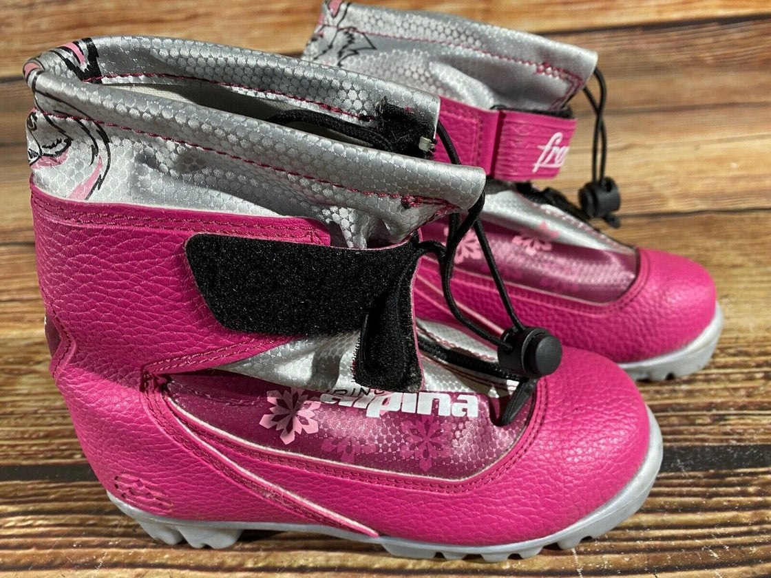 Alpina Frost Jr Nordic Cross Country Ski Boots Kids Size EU31 US12.5 NNN A-632