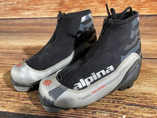 Alpina T10jr Cross Country Ski Boots Classic NNN EU 31 US 13 Kids 200mm A-612