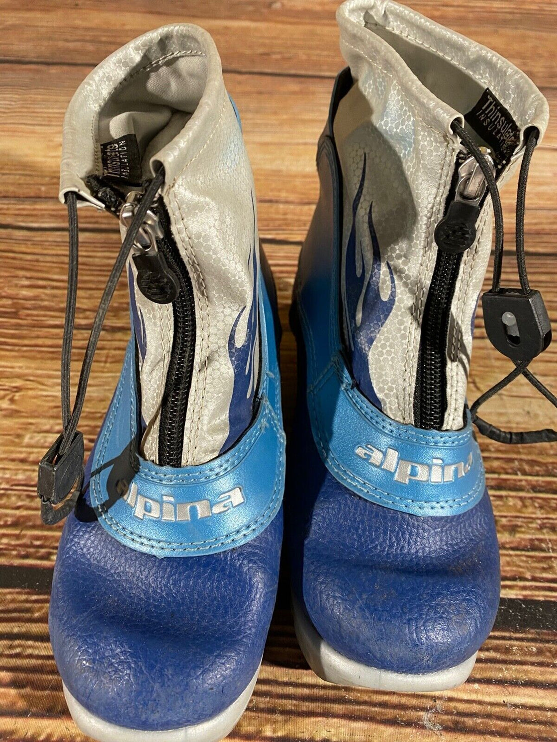 Alpina Frost Kids Nordic Cross Country Ski Boots Size EU30 US11.5 NNN A-530